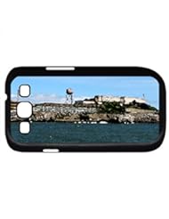 Wireless: Alcatraz Island (tourist attraction) - Case Cover for Samsung Galaxy S3 i9300 (Ancient Series, Watercolor style, Black) - RABBIT DANCE DESIGN