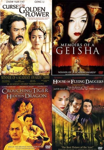 Asian Cinema 4-pack (Curse of the Golden Flower / Memoirs of a Geisha / Crouching Tiger Hidden Dragon / House of Flying Daggers)
