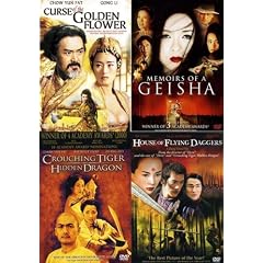 Asian Cinema 4-pack (Curse of the Golden Flower   Memoirs of a Geisha   Crouching Tiger Hidden... by 
