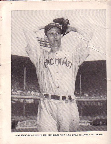 Ewell Blackwell Cincinnati Reds Baseball Magazine photo