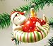 Beachy Santa Inner Tube Float TiKi Christmas Ornament