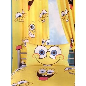 Spongebob Squarepants Expressions Curtains 72"