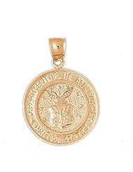 CleverEves 14K Gold Pendant Military Inspired 10.6 - Gram(s)