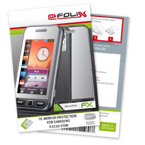 FoliX FX-Mirror Spiegel-Displayschutzfolie f&uuml;r Samsung S5230 Star / S-5230 - Displayschutz Preisvergleich