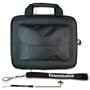 Black Kroo Carrying Case Cube Bag Pouch Sleeve with side Pocket for ASUS U6V-V2 U6V V2 Bamboo 12.1-Inch Laptop Notebook + 4-Inch Determination Hand Strap