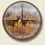 Our Side of the River Deer Wall Clock