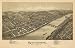 Kittanning, Armstrong County, Pennsylvania 1896. Drawn by T. M. Fowler., large historic panoramic map reprint 56x36