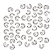 Crimp Bead Covers, 4mm, 144 Pieces, Silver Tone