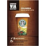 BUY : Starbucks VIA Ready Brew Coffee, Colombia Medium, 3- Count Packets (Pack of 6)