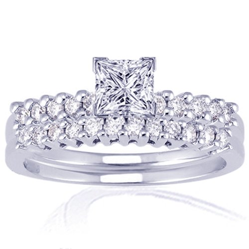 1.35 Ct Princess Cut Diamond Engagement Wedding 