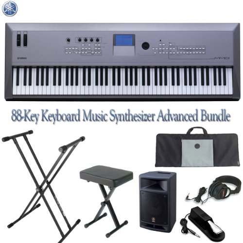 Best Sale Yamaha 88-Key Keyboard Music Synthesizer Advanced Bundle