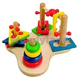 Eigenschaften woody / STECKSPIEL MOTORIK MOTORIKSCHLEIFE FÄDELSPIEL STECKTUM SPIELSET HOLZ NEU