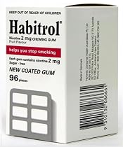 Habitrol Coated Nicotine Gum 2mg Fruit Buy 1 or More 96 Piece Box