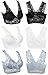 FUNOC New Womens Wire Free Yoga Sports Leisure Lace Vest Crop Top Sleep Padded Bra