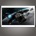 STARGATE Atlantis Ship: A2 Canvas Art Poster Print NEW