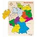 Goki 57860 - Einlegepuzzle Deutschland II, 16 Teile