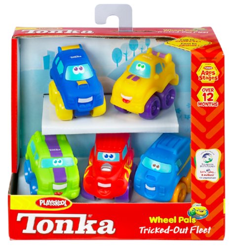 Cover image : Playskool - 81471481 - Jouet Premier Age - Voiture - Mini Ptimou Pack de 5 Véhicules - Super classe - Tricked-Out Fleet