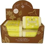 Grapefruit 12 piece Case ~ French Provence 12 bars of Pure Vegetable soap Enriched with Shea Butter,200 gram, 7 oz round soap