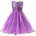M2C Little Girls Sequin Flower Wedding Dress Ball Gown Party Girl Dresses