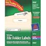 Avery File Folder Labels for Laser and Inkjet Printers, 0.6 x 3.43 Inches, White, Pack of 750 (08366)