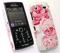EMARTBUY BLACKBERRY 9105 PEARL 3G TEXTURED BLOSSOMED PINK CLIP ON PROTECTION CASE/COVER/SKIN