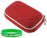 Nylon Hard Shell Carrying Case (Red) for Nikon Coolpix S8000 S8100 14 MP Digital Camera Silver