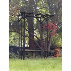 Garden Arbor With Finials (89088)
