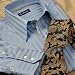 Raised Satin Twill Double Button Cuff Dress Shirt