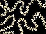 Pack Of 6 Iridescent & Gold Twisted Beaded Christmas Garlands 54'
