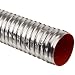 Heat-Flex Fiberglass Duct Hose, Silver, For Use With Air, Fume