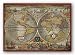 Silver Antique Map (foil) by Anonymous 26"x18.25" Art Print Poster