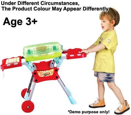 Deluxe Kitchen BBQ Pretend Play Grill Set with Light and Sound PS50A