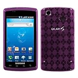 MyBat Samsung Captivate Candy Skin Cover - Purple Argyle