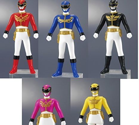 Soft Vinyl Hero Tensou squadron Goseiger whole set of 5