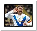 Roberto Baggio Brescia Double Matted 8x10 Photograph
