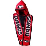 Georgia Bulldogs Red Hooded Knit Scarf