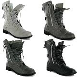 New Ladies Military Army Combat Worker Boots Sizes 3-8