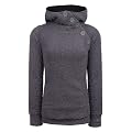 Eight2Nine Women Teddy Fleece Jacke mit Knopfleiste, grau
