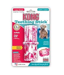 KONG Puppy Teething Stick Dog Toy, Small, Pink