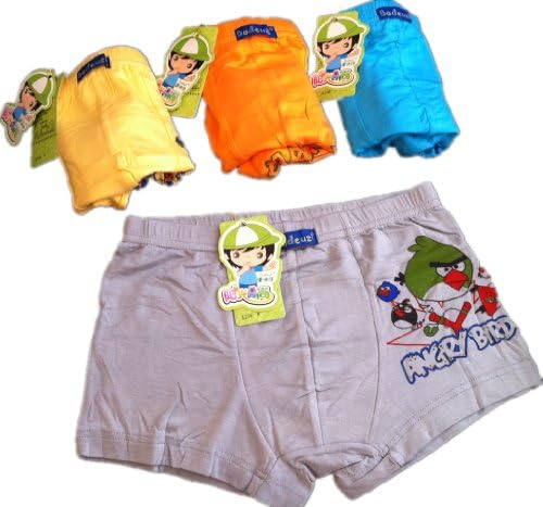 Kulala little boys angry birds design plant fiber underwear 2 pack(5-7T)