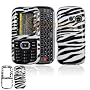 Black and White Zebra Animal Skin Design Snap-On Cover Hard Case Cell Phone Protector for LG Rumor 2 LX265 [Beyond Cell Packaging]