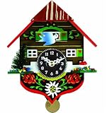 River City Mushroom & Bird Painted Chalet Cuckoo Clock