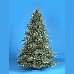 6.5' Pre-Lit Blue Spruce Decorative Christmas Tree - Clear Lights