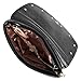 BMC Dual Color Faux Leather Decorative Cut Out Print Design Large Fashion Clutch