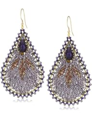 Miguel Ases Amethyst Tear Drop Earrings