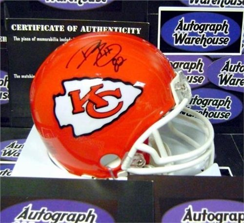 Dwayne Bowe Autographed/Hand Signed Football Mini Helmet (Kansas City Chiefs)