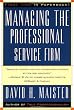 Managing The Professional Service Firm