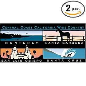 Pomegranate Central Coast Wine Country: Illustrations by Michael Schwab Panoramic Boxed Note Cards (Pack of 2)