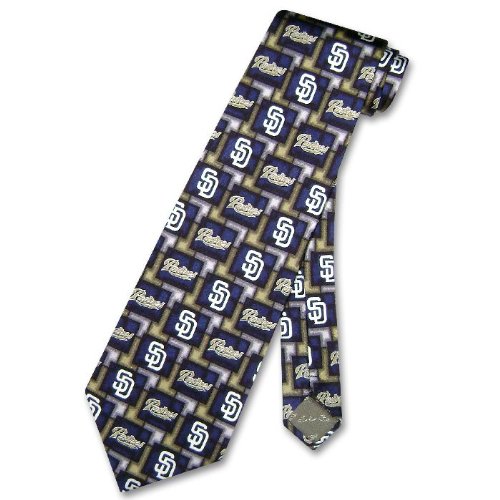SAN DIEGO PADRES SILK NeckTie MLB Baseball Men's Pattern Neck Tie