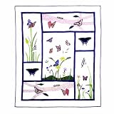 Patch Magic 50-Inch by 60-Inch Butterfly Kisses Throw